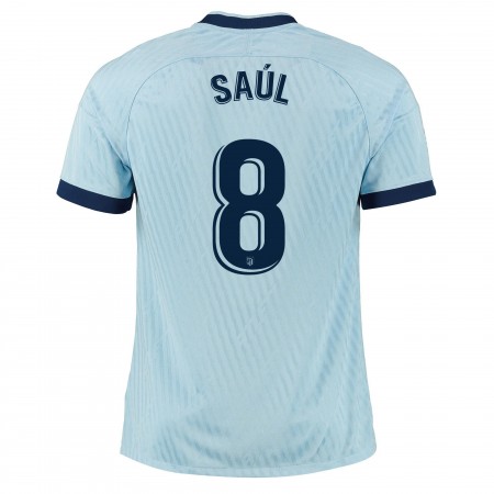 Jalkapallo Pelipaidat Atlético Madrid Saul 8 3 Paita 2019-2020 Lyhythihainen